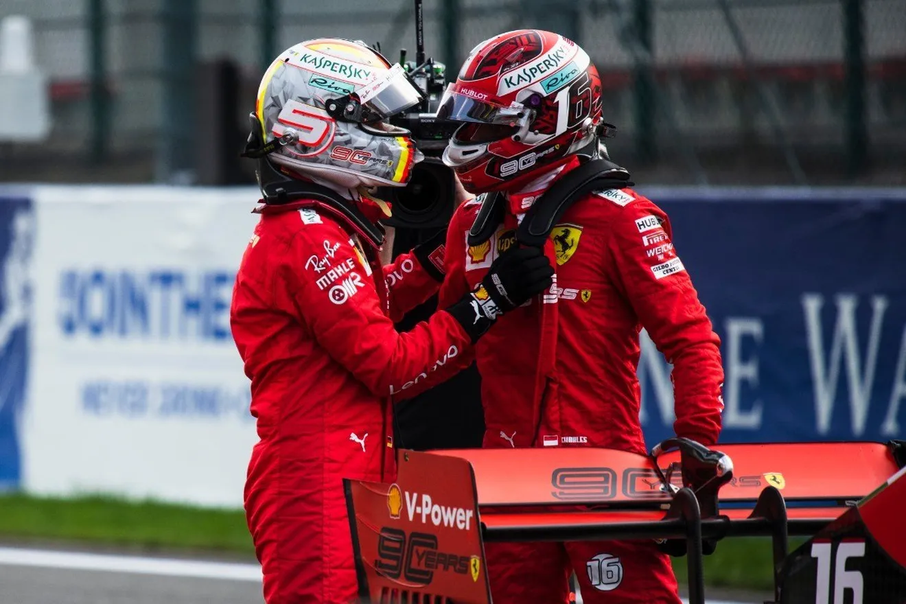 Vettel, sobre Leclerc: "Cuando tengamos coche para ganar, podremos pelear"