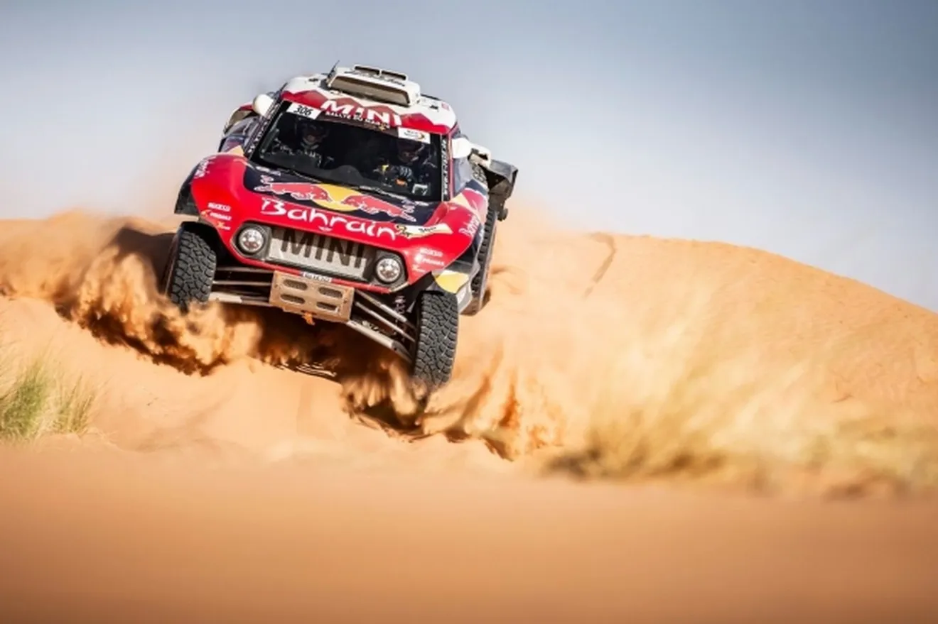 Carlos Sainz, durante el rally de Marruecos