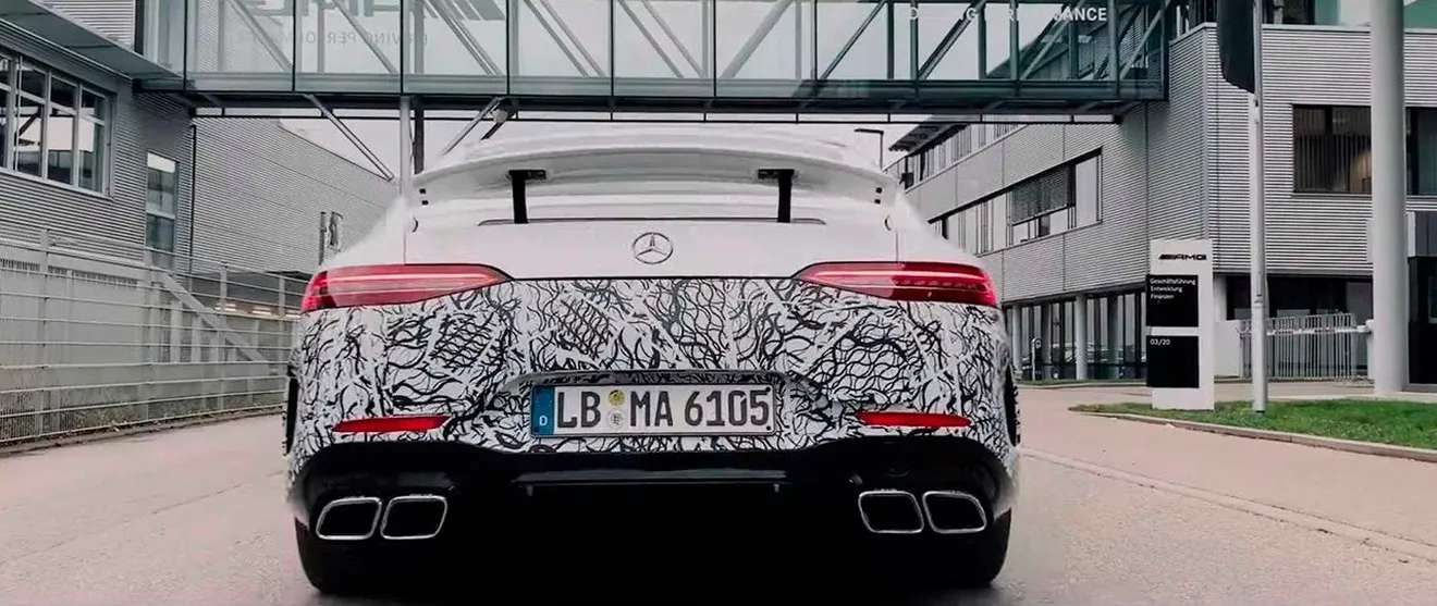 Mercedes-AMG confirma la llegada del nuevo híbrido GT 4 Puertas Coupé 73 4MATIC con un teaser