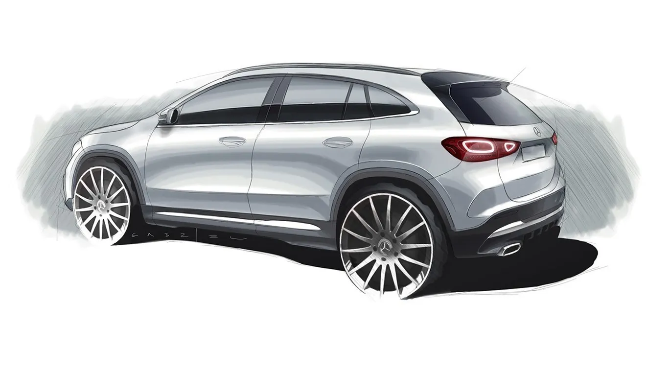 Este Sketch del Mercedes GLA 2020 nos adelanta su aspecto definitivo