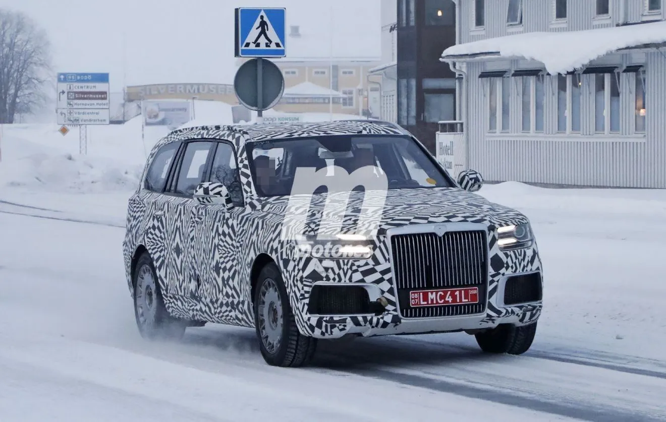 El nuevo Aurus Komendant comienza a rodar en las carreteras nevadas del norte de Europa