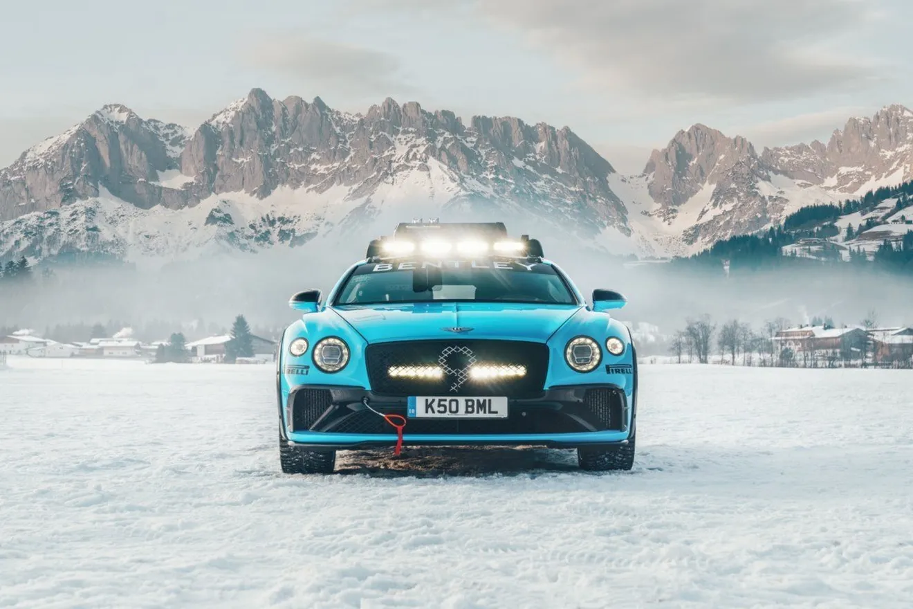 Bentley Continental GT GP Ice Race, preparado para volar sobre el hielo