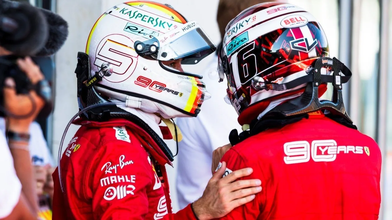 Leclerc se deshace en elogios hacia Vettel: «Aprendí mucho, es extremadamente profesional»