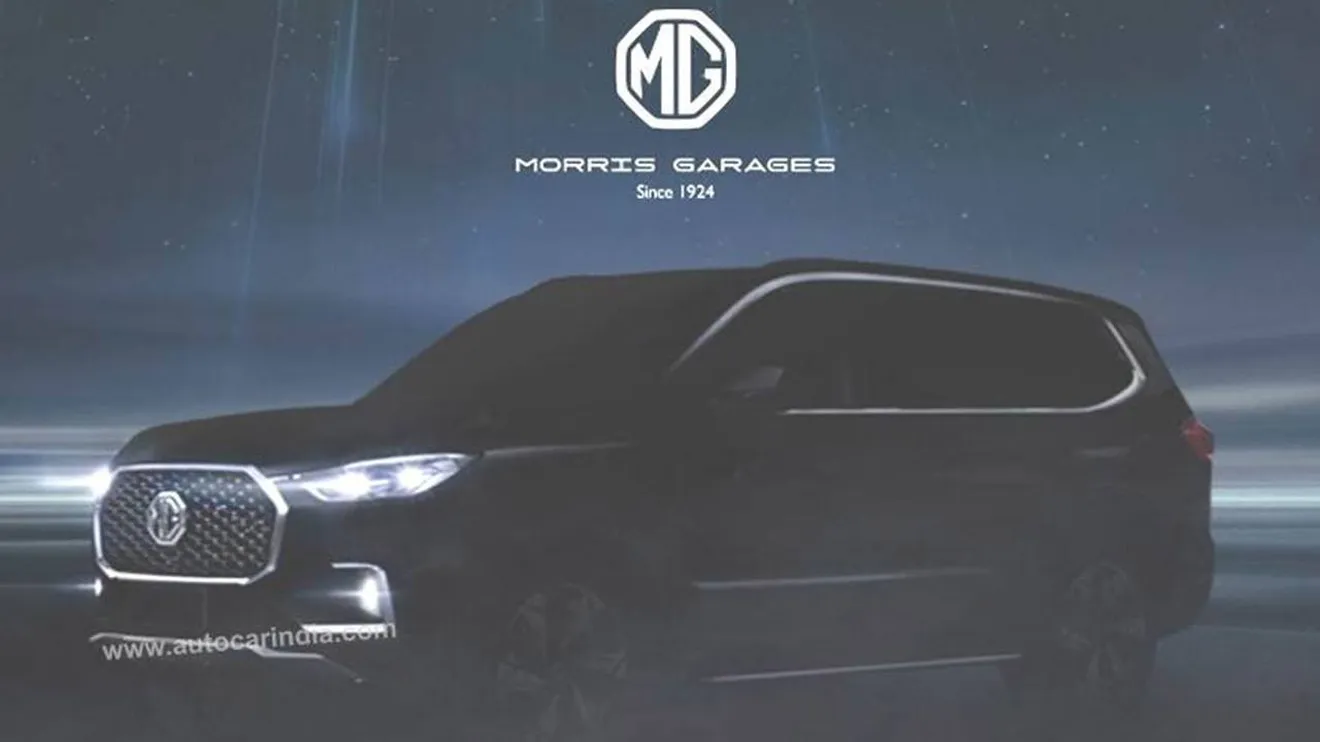 MG adelanta el teaser del nuevo Maxus D90, un SUV de grandes proporciones para India