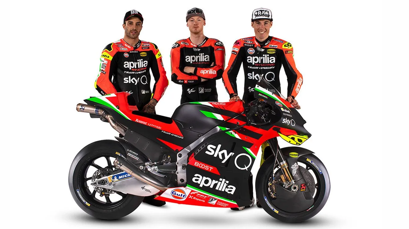 Aprilia presenta la RS-GP 2020 de MotoGP sin conocer sus pilotos