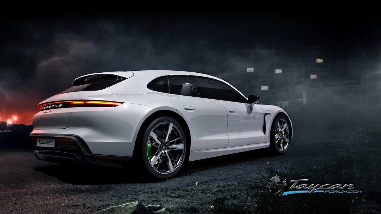El futuro Porsche Taycan Sport Turismo ya se deja ver en estos renders