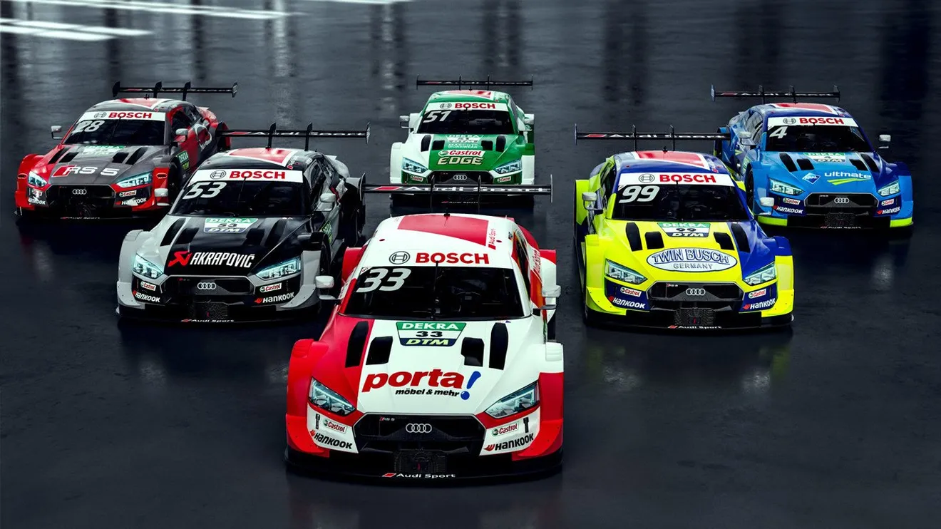 Audi Sport muestra los colores de los seis Audi RS 5 DTM oficiales