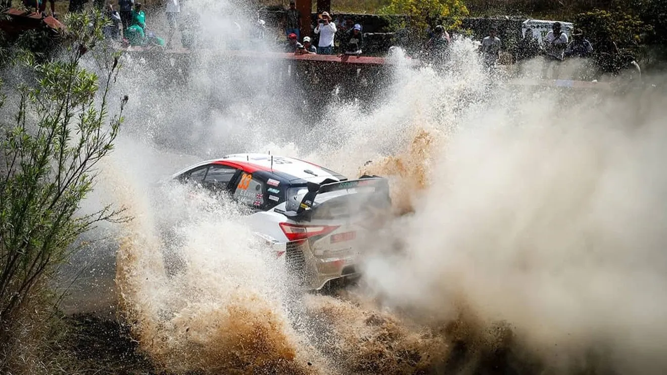 Elfyn Evans estira su buen momento en el shakedown del Rally de México