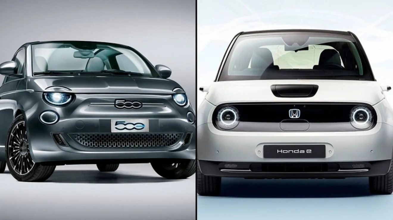 Fiat 500 eléctrico vs Honda e