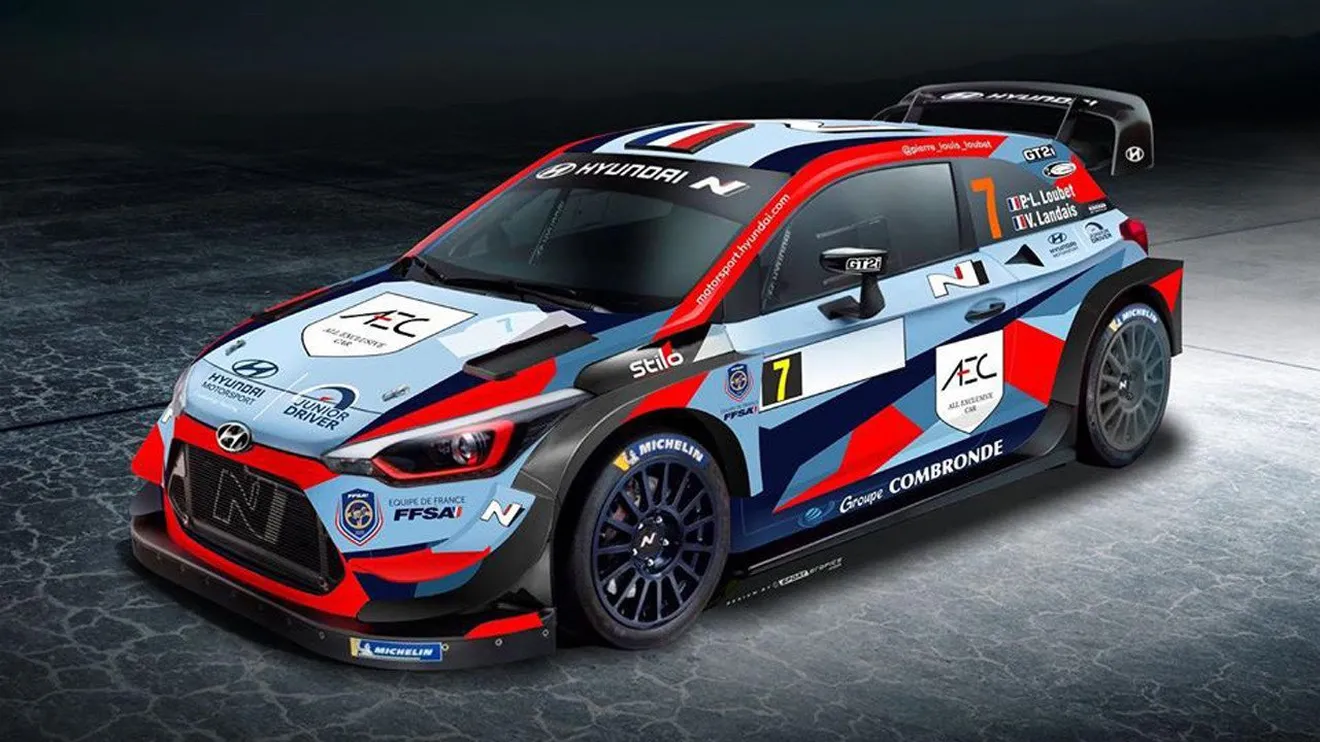 Pierre-Louis Loubet presenta la librea de su Hyundai i20 WRC Coupé