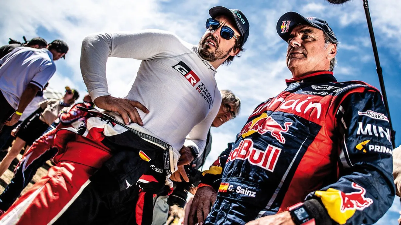Alonso: "Compartir experiencia con Sainz y que ganase el Dakar fue bonito"