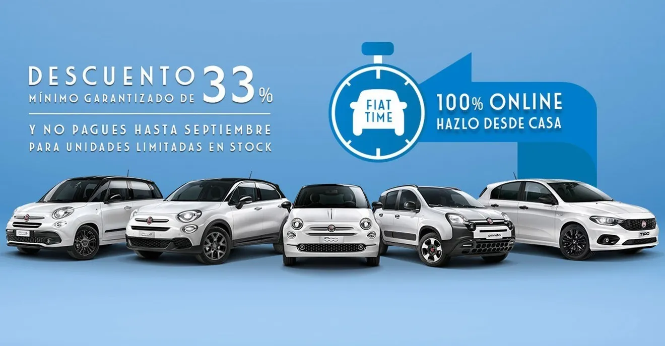 Fiat presenta la campaña Time que ofrece un descuento mínimo del 33%