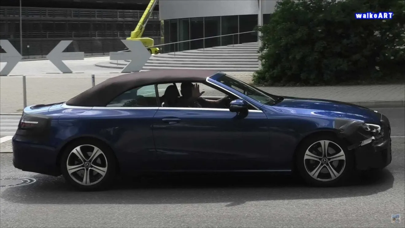 El nuevo Mercedes Clase E Cabrio facelift cazado casi al desnudo [vídeo]