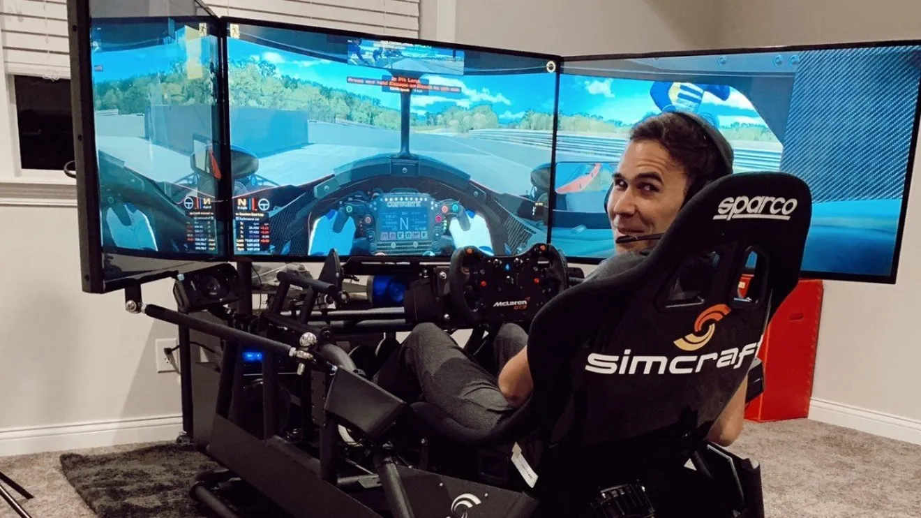 Robert Wickens regresa al volante de un IndyCar en un simulador