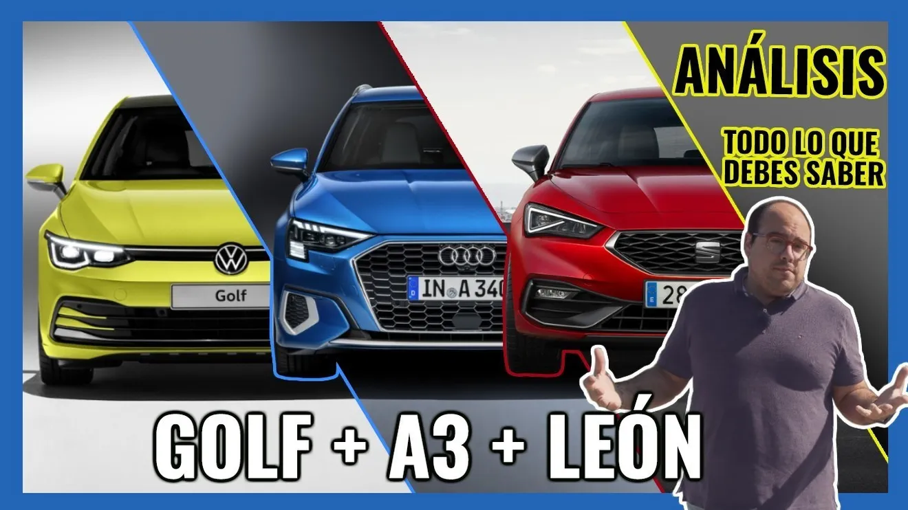 Volkswagen Golf vs Audi A3 vs SEAT León, la Santísima Trinidad (Con vídeo)