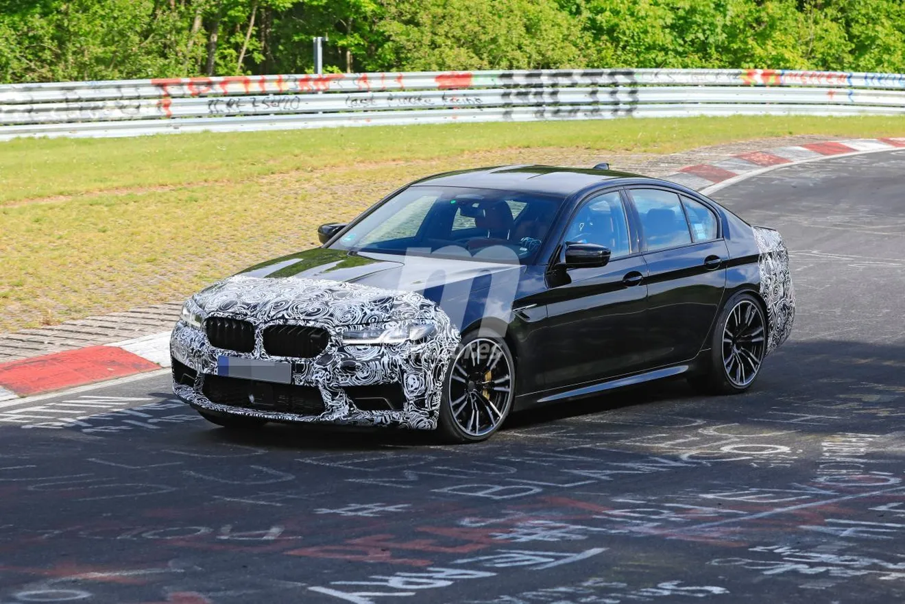 El futuro BMW M5 facelift se deja ver por primera vez en Nürburgring