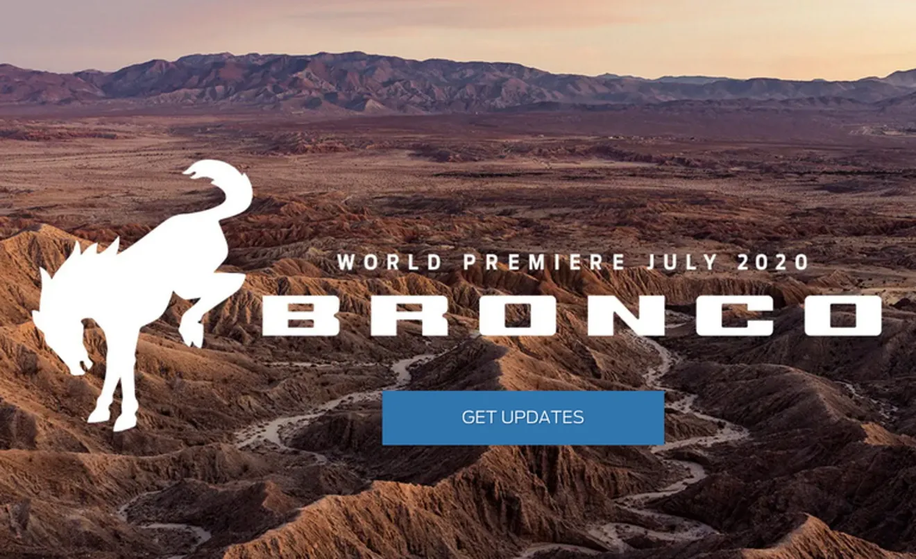 Ford confirma finalmente la presentación del nuevo y esperado Bronco