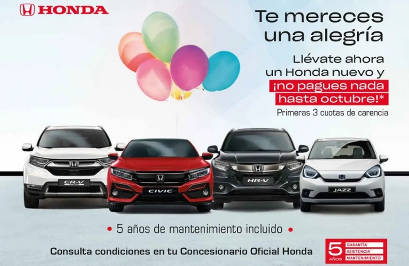 Ofertas en la compra de coches nuevos Honda