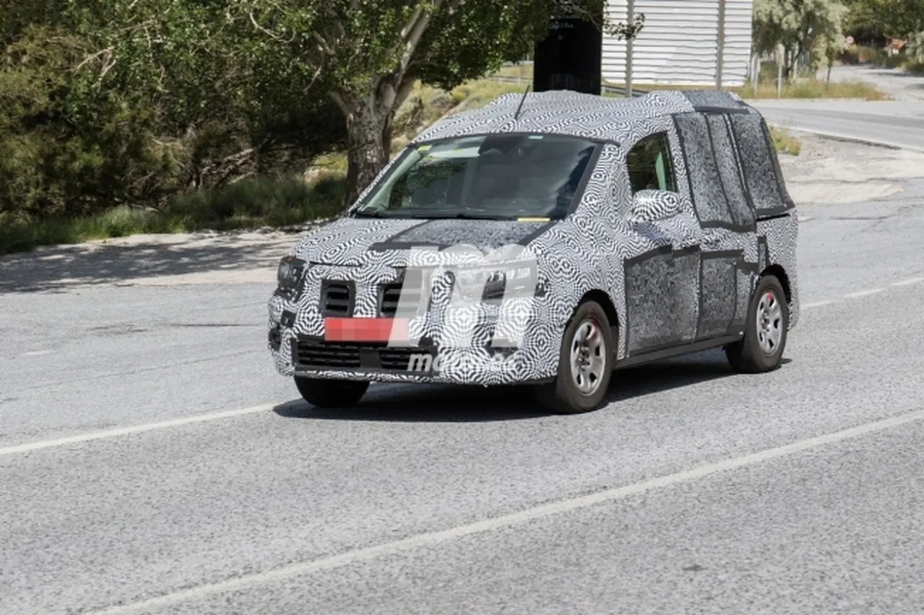 Renault Kangoo VP 2021 - foto espía frontal