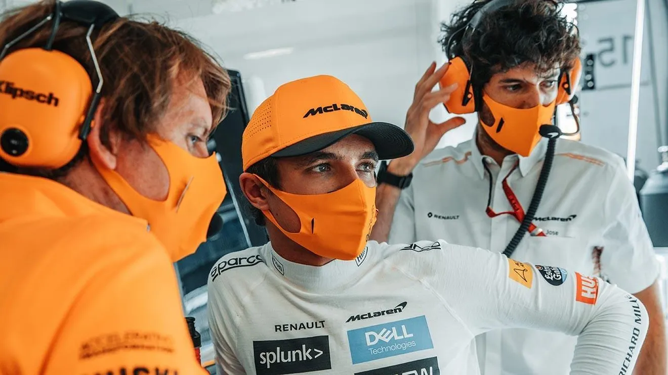 El primer podio de Lando Norris en Fórmula 1 tiene parte española