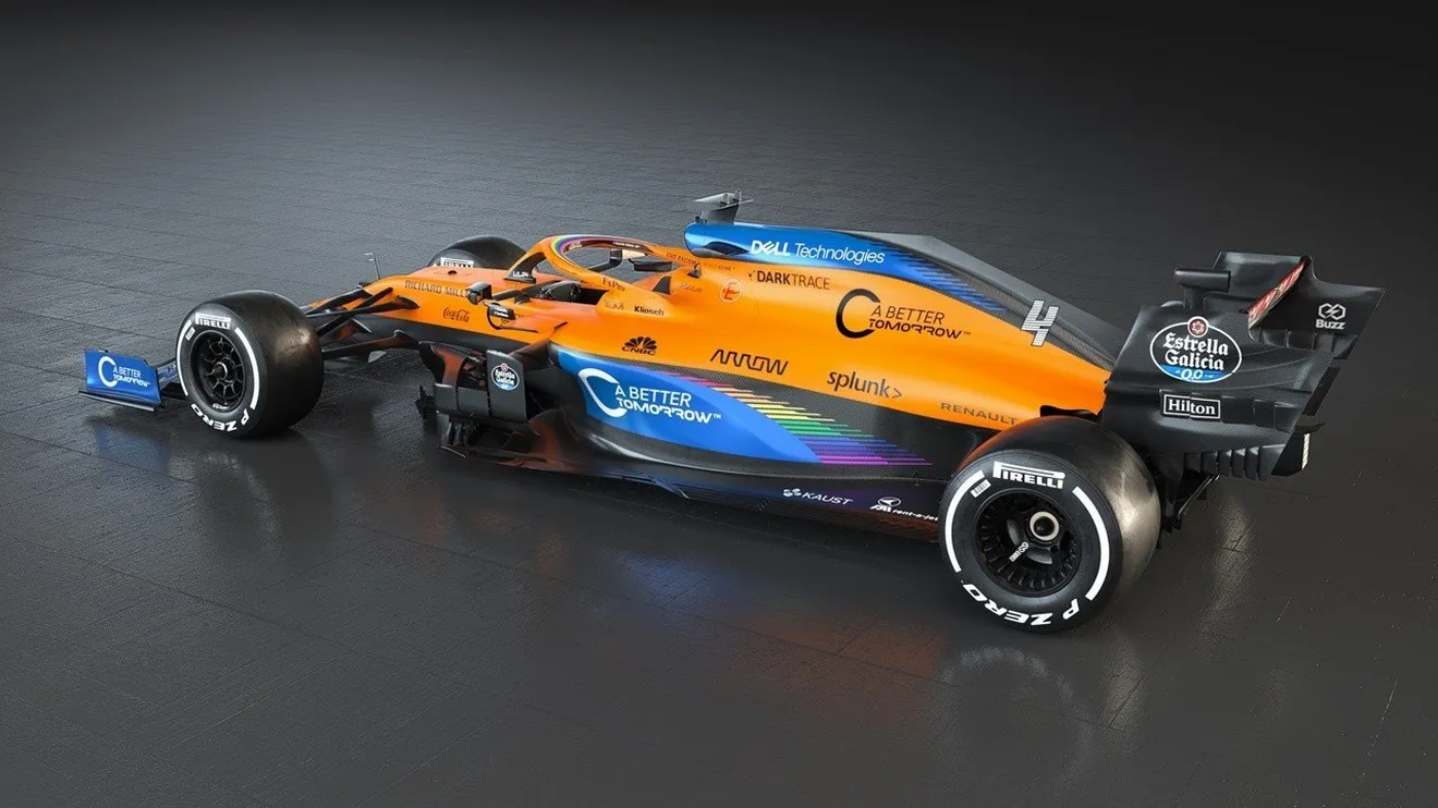 McLaren presenta la nueva decoración de su MCL35 a favor de la diversidad
