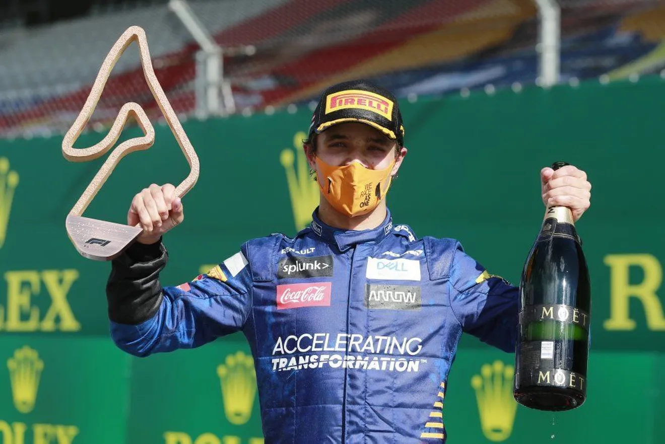 Primer podio de Norris en F1: «Estoy orgulloso de formar parte de McLaren»