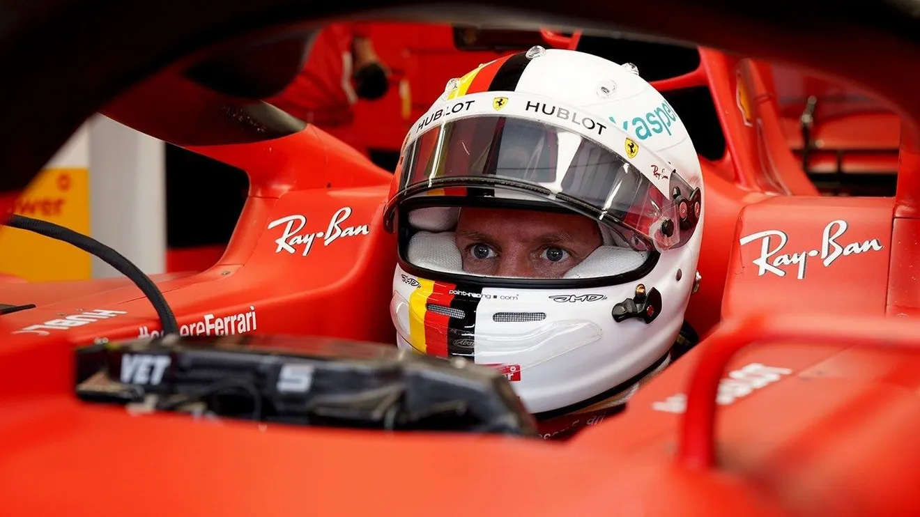 Vettel aprovecha el agua para llevarse los segundos libres