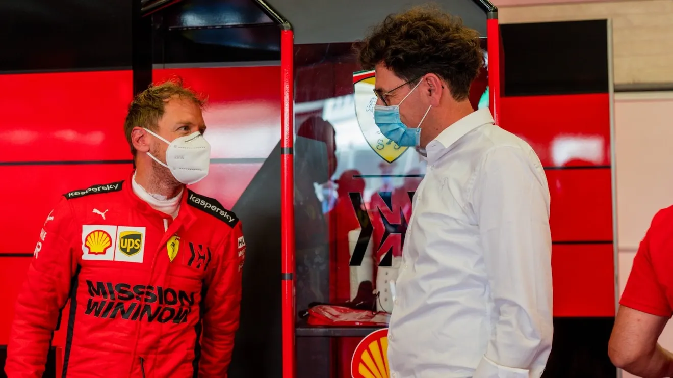 Vettel contradice a Binotto sobre su salida de Ferrari: «El coronavirus no fue tan decisivo»