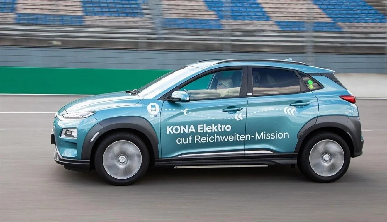 El Hyundai Kona Eléctrico bate un nuevo récord de autonomía