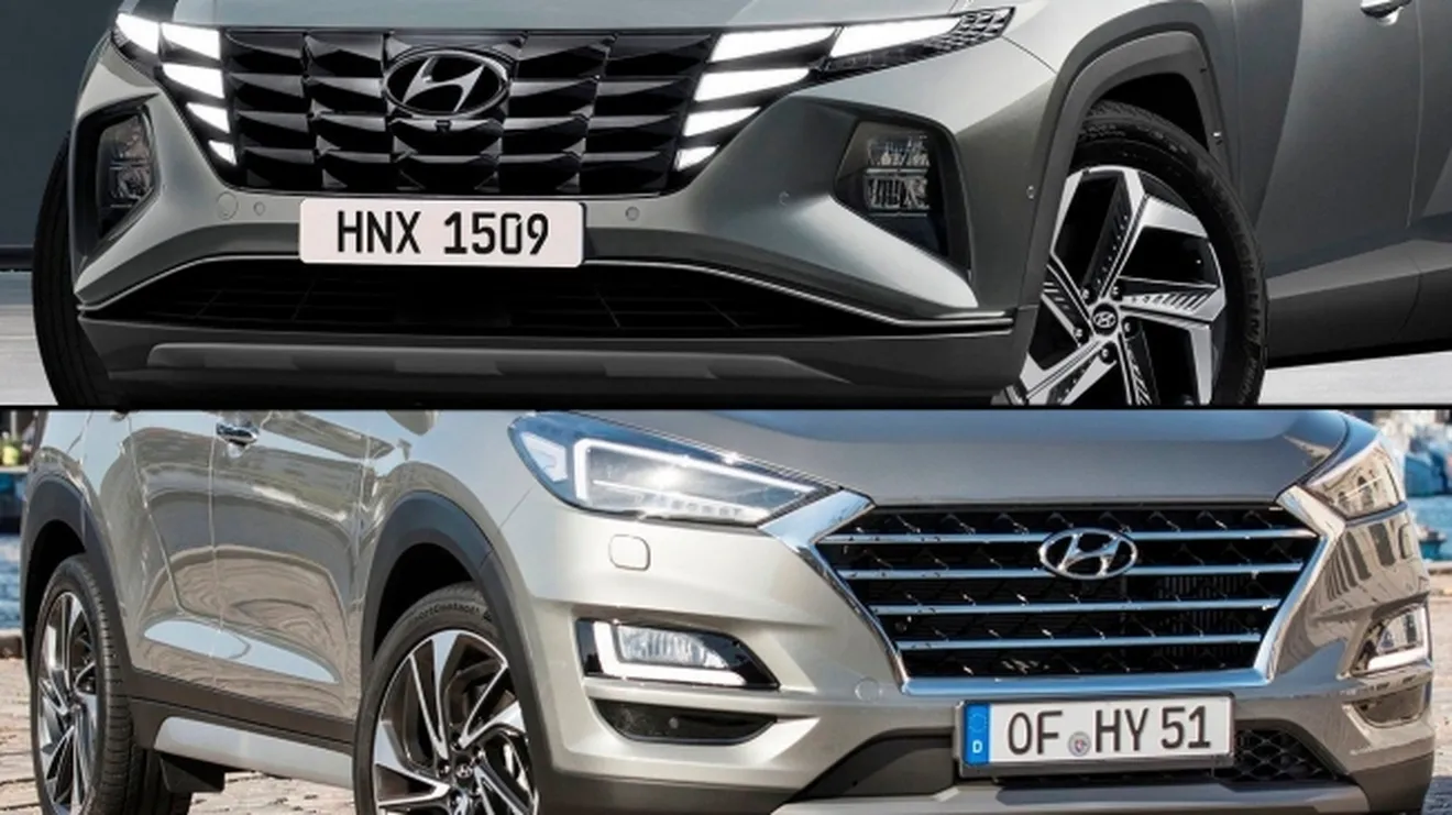Comparativa del Hyundai Tucson - frontal