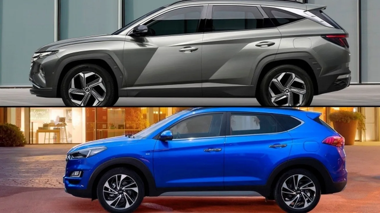 Comparativa del Hyundai Tucson - lateral
