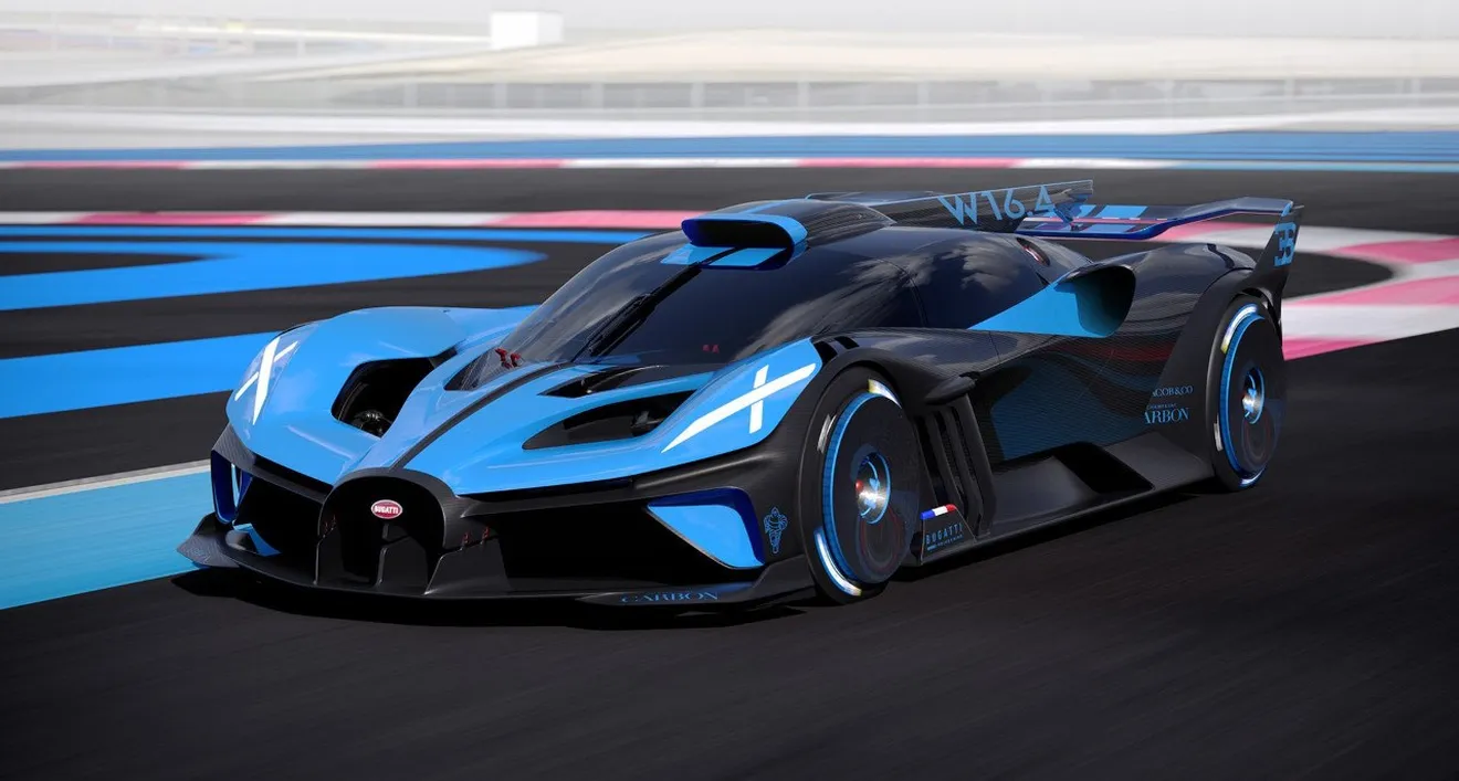 El Bugatti Bolide es un radical monstruo de pista de 1.850 CV y 527 km/h