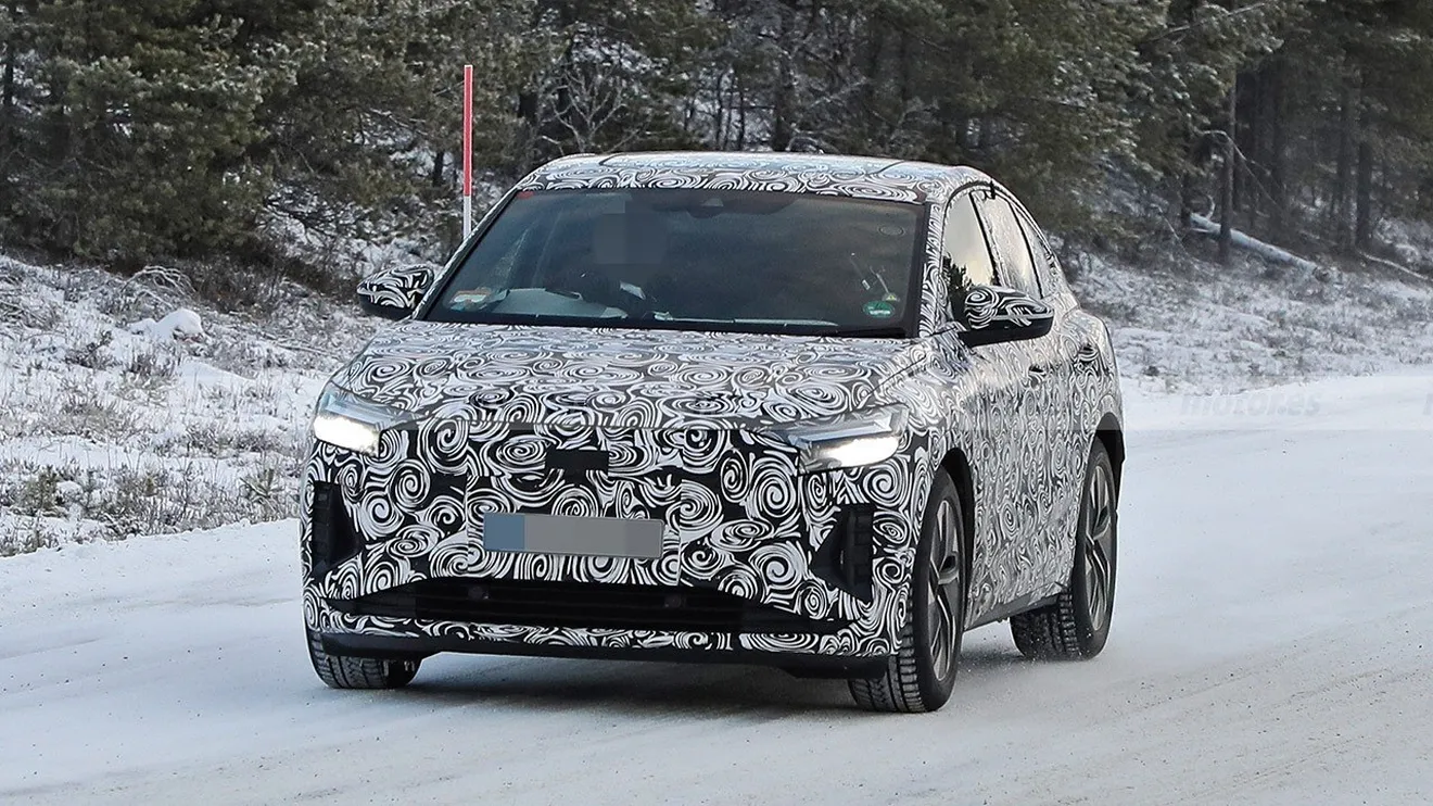 El esperado Audi Q4 Sportback e-tron, un SUV eléctrico, ya se enfrenta a la nieve