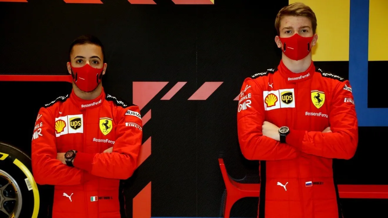 Ferrari convoca a Shwartzman y Fuoco; Sainz no estará en el test de Abu Dhabi