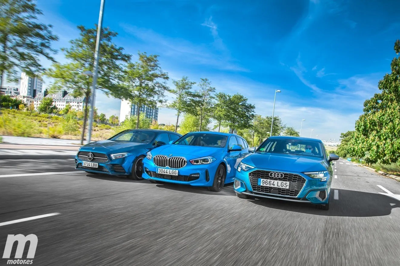 Prueba comparativa Audi A3 Sportback, BMW Serie 1 y Mercedes Clase A (con vídeo)