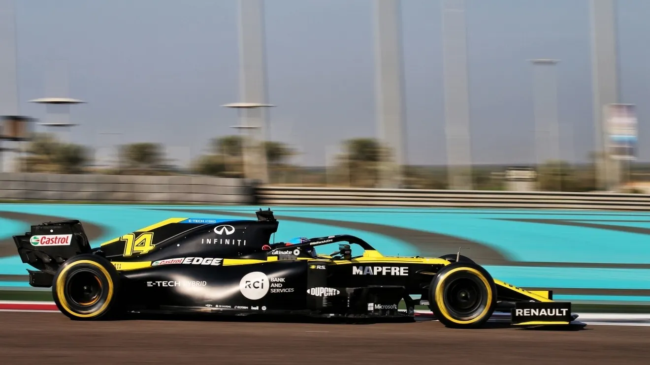 Alonso, mejor tiempo y más de 100 vueltas en el test de Abu Dhabi