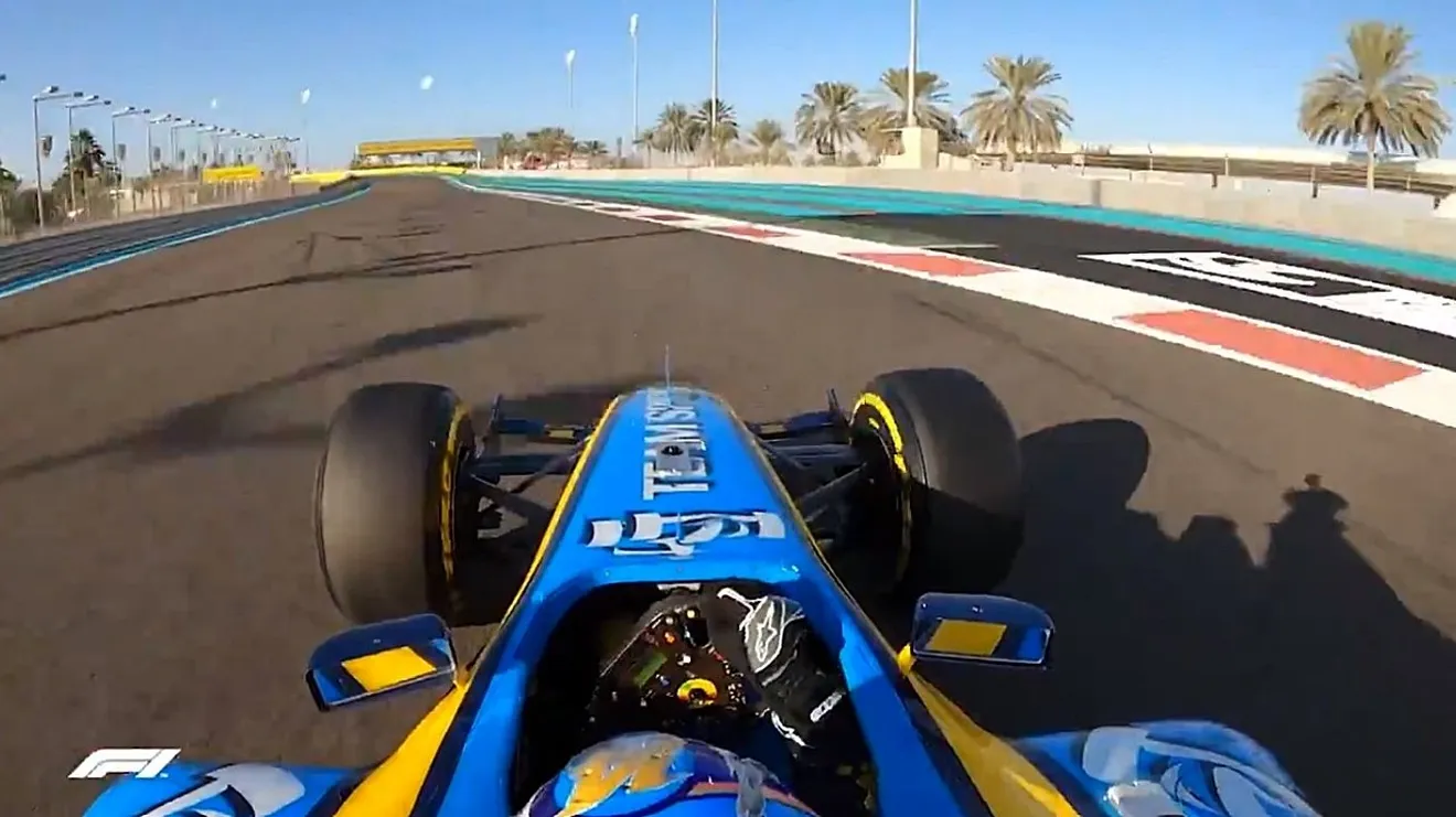 La espectacular ‘on board’ de Fernando Alonso con el Renault R25 en Abu Dhabi