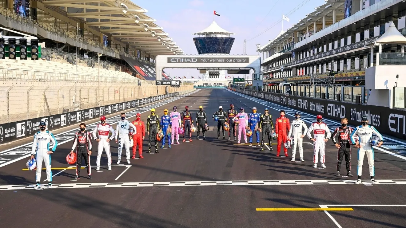 Los pilotos y equipos de la parrilla de la Fórmula 1 de 2021