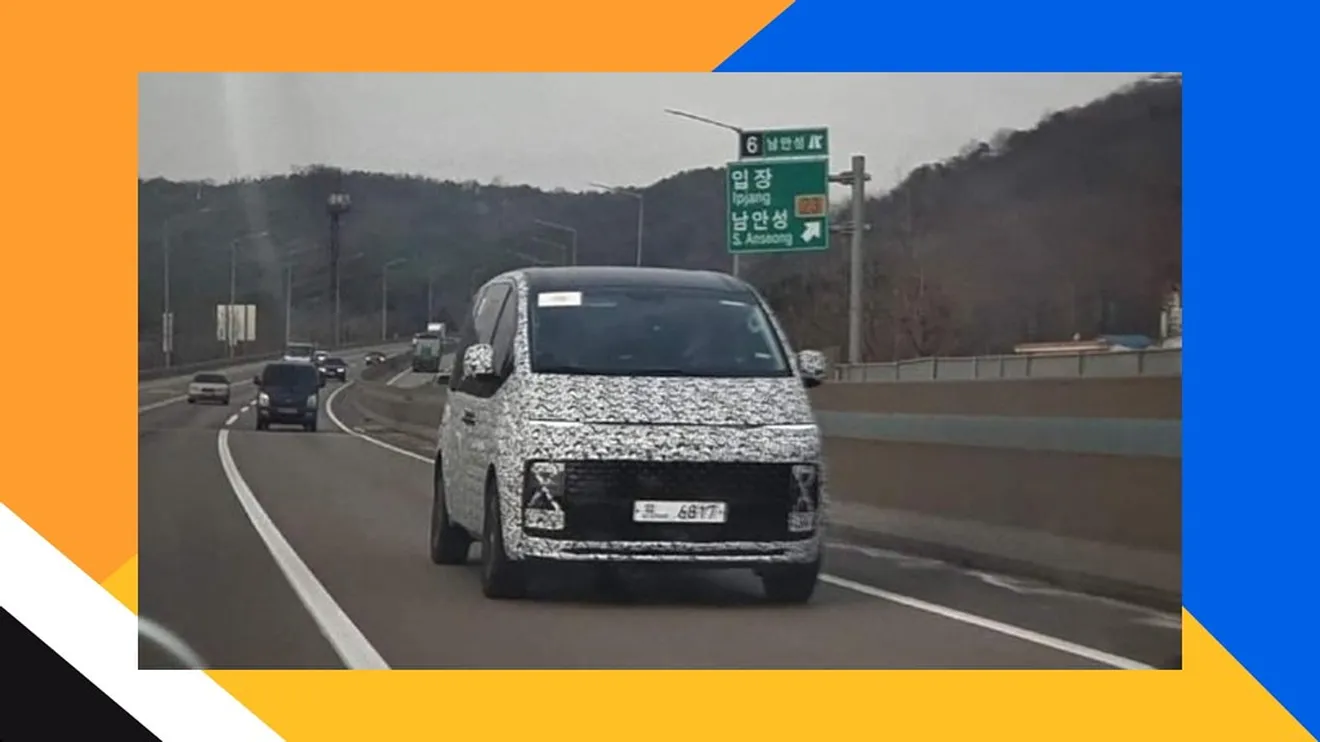 Nuevas fotos espía del Hyundai H-1 2021 en Corea del Sur desvelan su futurista diseño