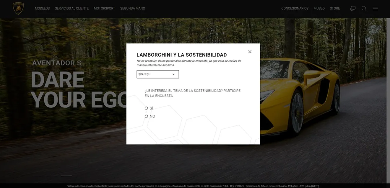 Los futuros híbridos o eléctricos de Lamborghini dependen de una encuesta