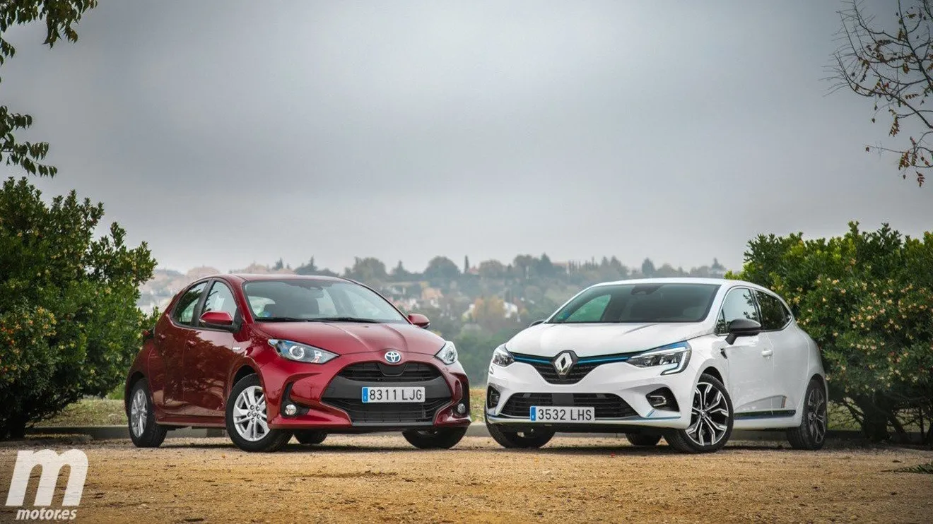 Toyota Yaris Hybrid y Renault Clio E-Tech