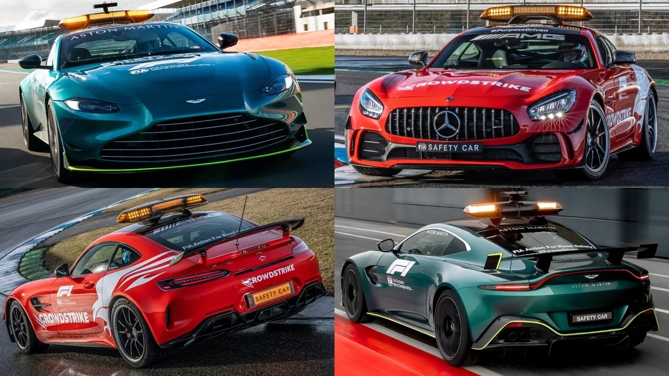 Aston Martin y Mercedes presentan los nuevos ‘Safety Car’ de la Fórmula 1
