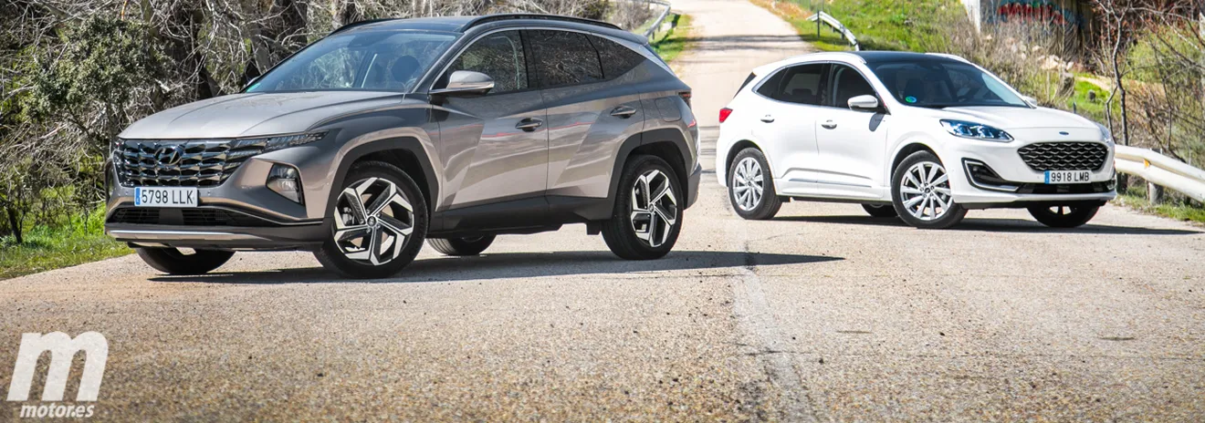 Comparativa Hyundai Tucson vs Ford Kuga, ¿los mejores SUV híbridos? (Con vídeo)