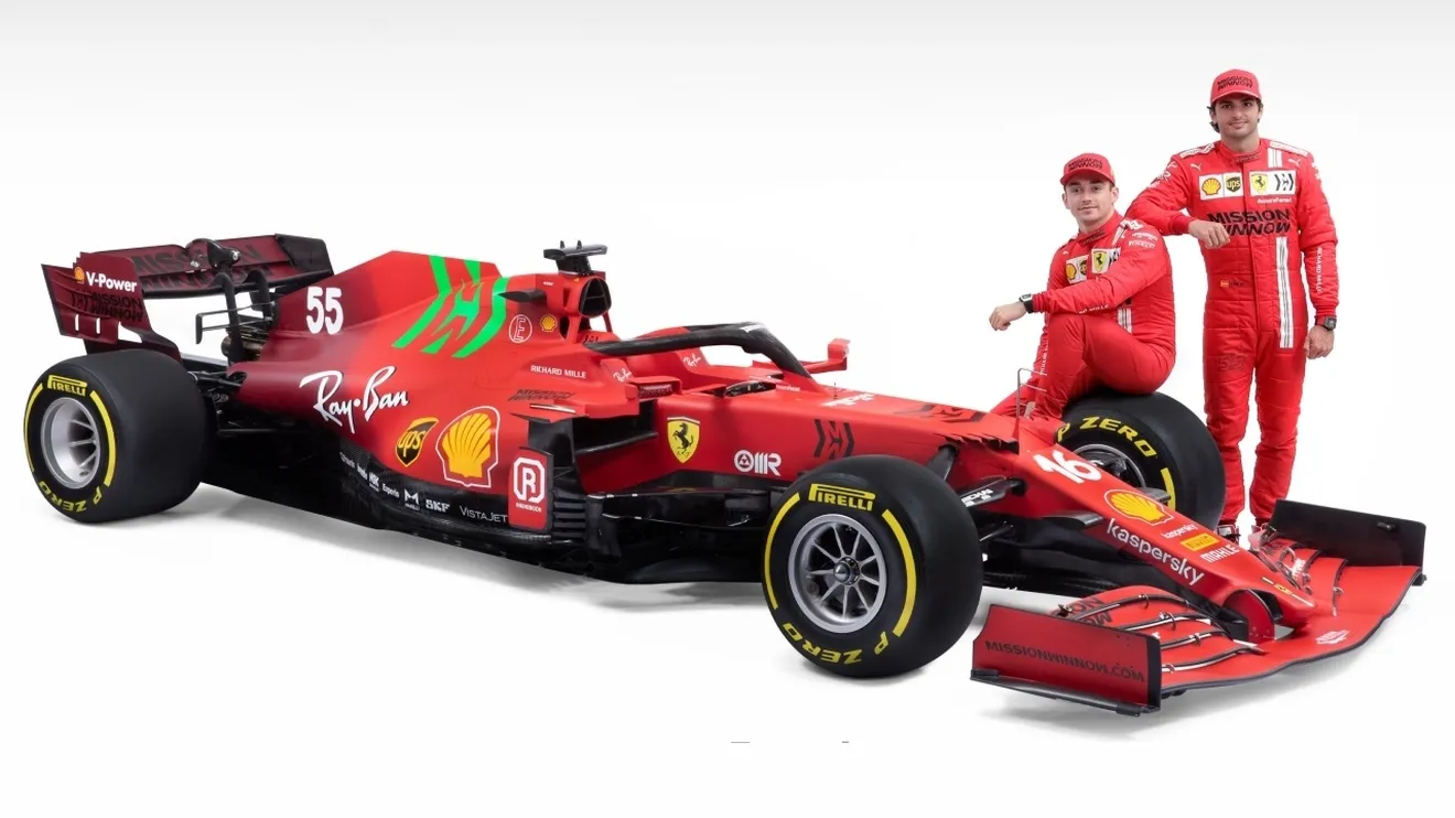 El Ferrari SF21 debuta mañana en Bahréin con Sainz y Leclerc al volante