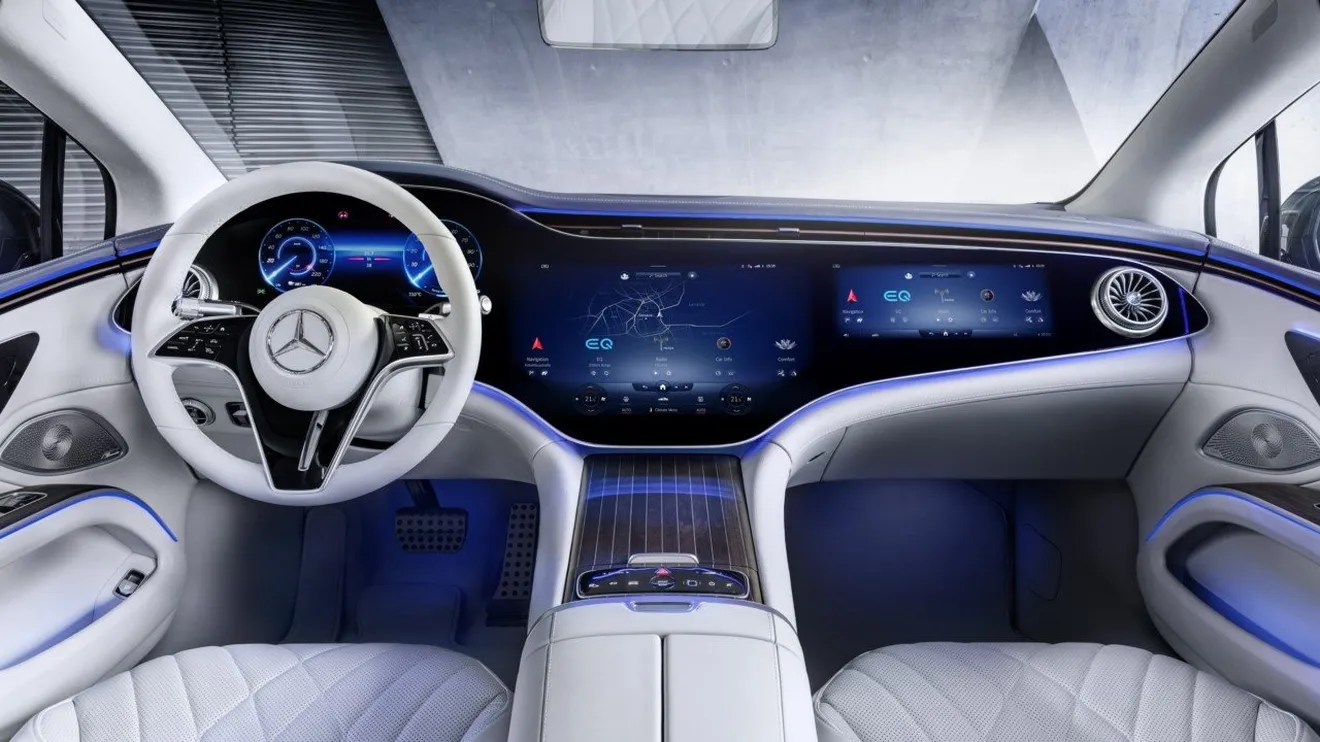 Desvelado el lujoso interior del nuevo Mercedes EQS 2021