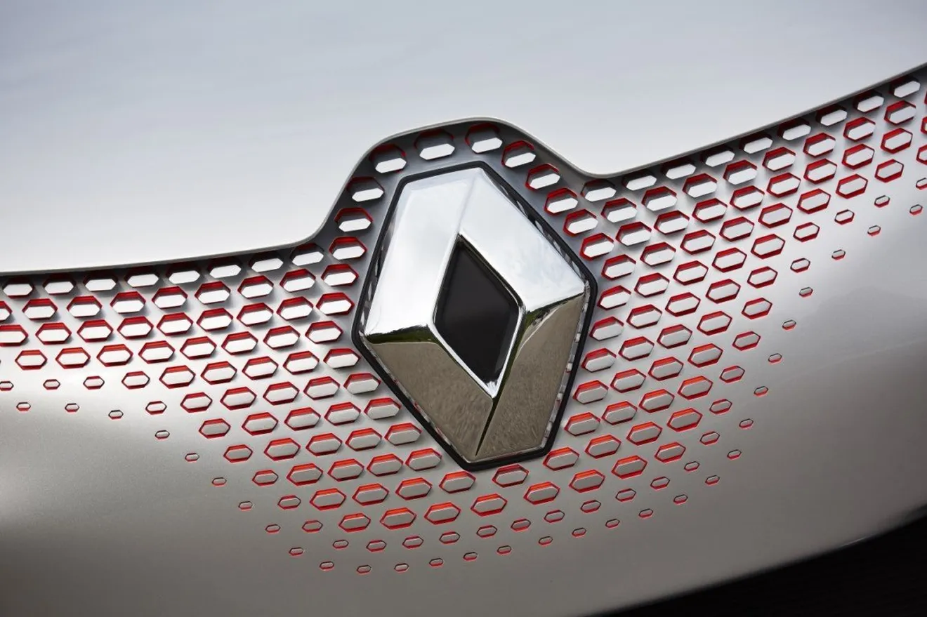 Detalle del Rombo de Renault de 2015, el octavo en la historia
