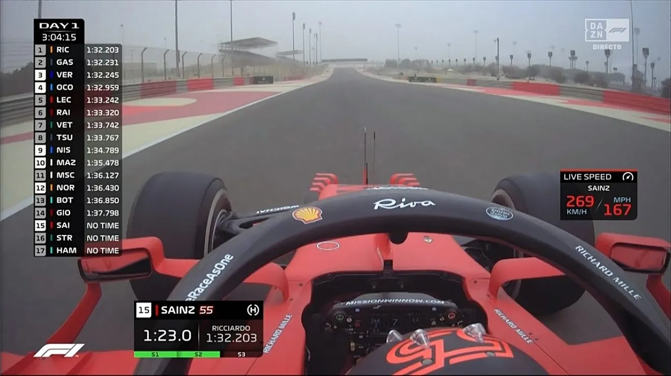 Sainz debuta con el Ferrari SF21 en el test de Bahréin: «Un poco impaciente, no mentiré»