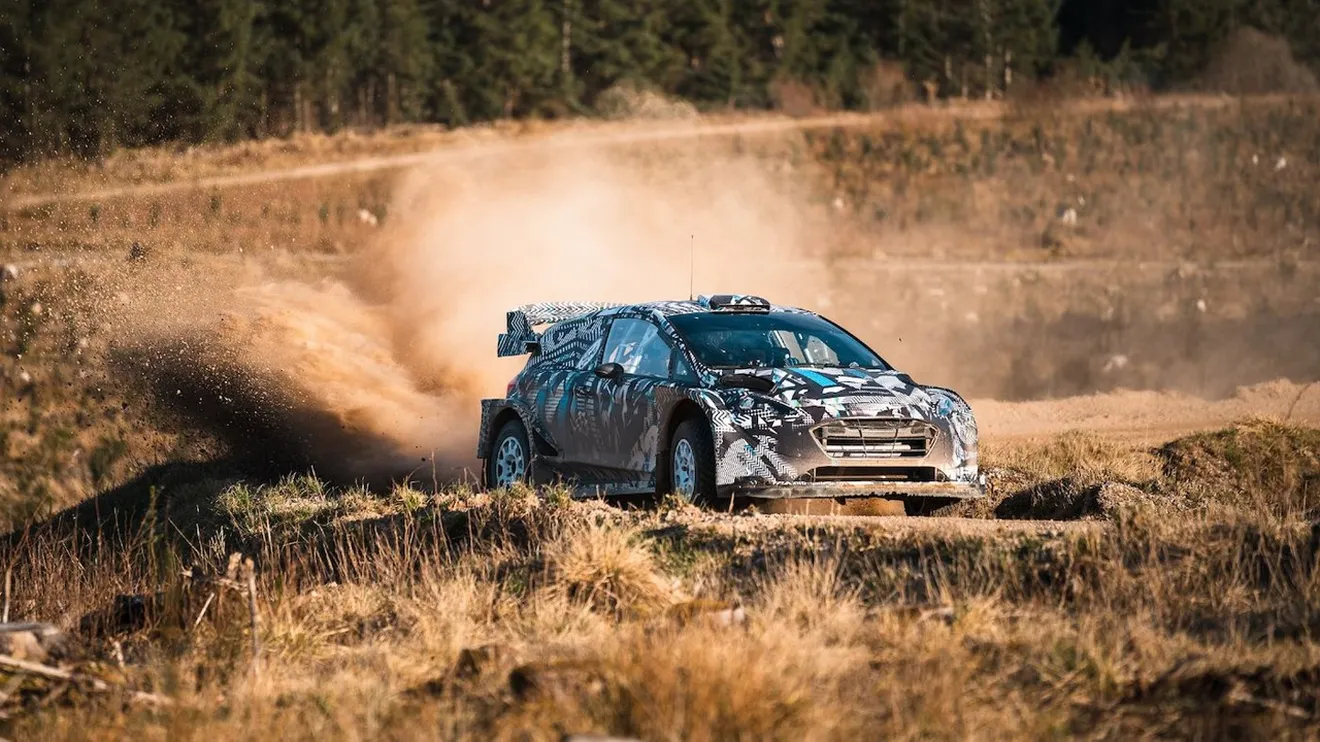 Primeras imágenes del 'Rally1' de M-Sport en los test del equipo en España