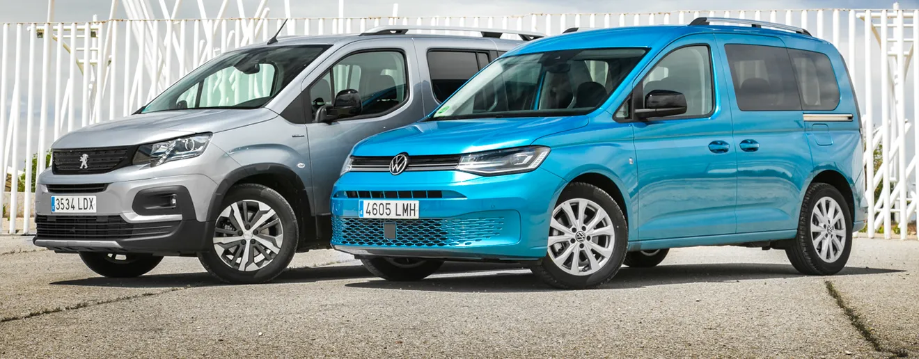Comparativa Peugeot Rifter vs Volkswagen Caddy, diferencias insalvables (Con vídeo)