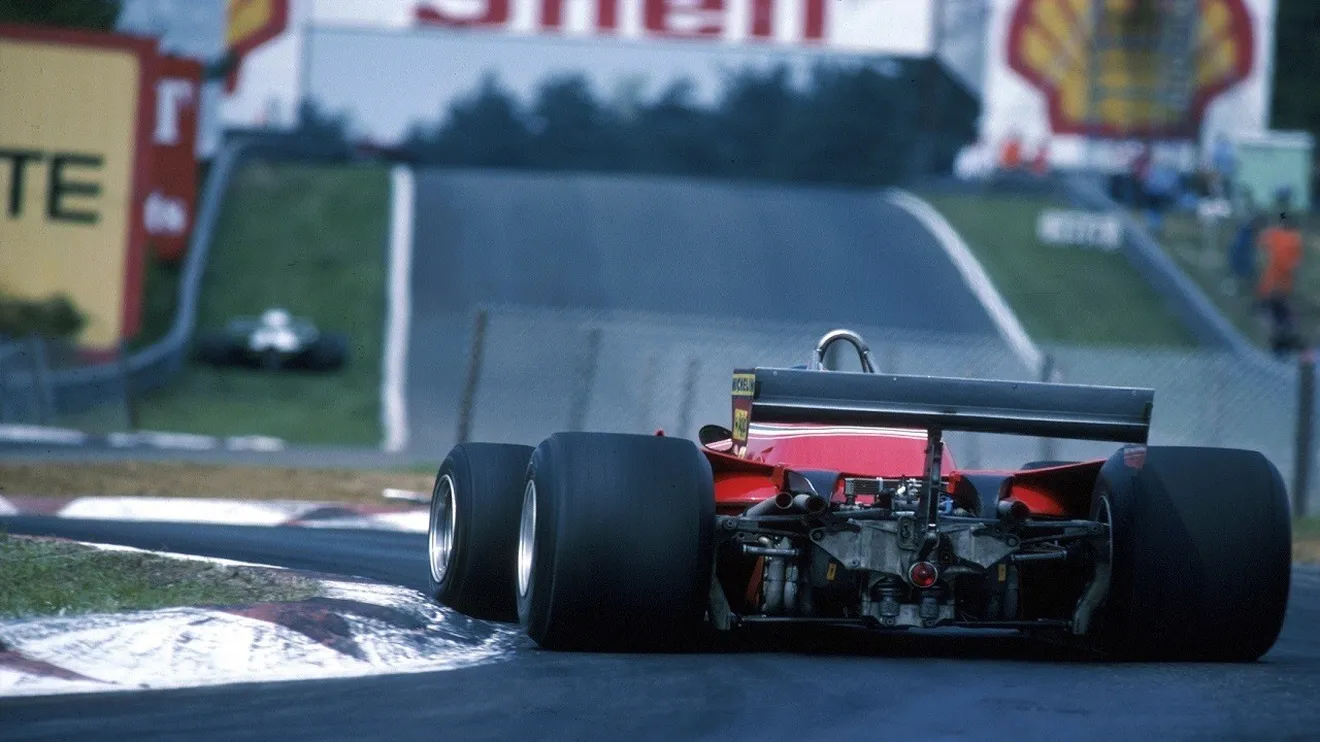 Gilles Villeneuve traza la chicane de Zolder del GP de Bélgica de 1979